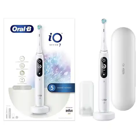 ⁨Oral-B iO 4210201362982 electric toothbrush Adult Rotating toothbrush White⁩ at Wasserman.eu