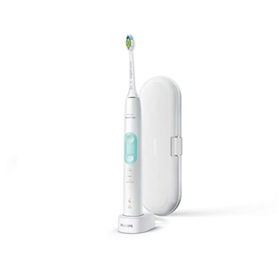 ⁨Philips 5100 series HX6857/28 electric toothbrush Adult Sonic toothbrush Mint colour, White⁩ at Wasserman.eu