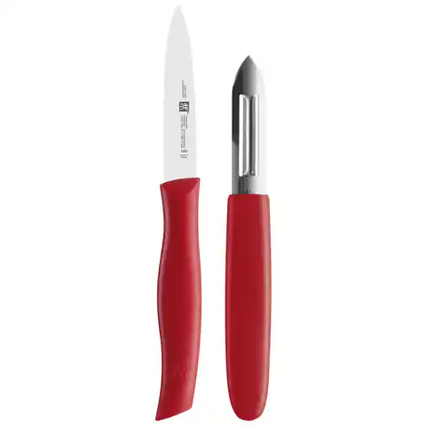 ⁨Peeler + Knife ZWILLING 38634-000-0 red⁩ at Wasserman.eu