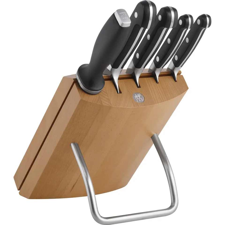 ⁨Set of 4 knives in a Zwilling Pro block⁩ at Wasserman.eu