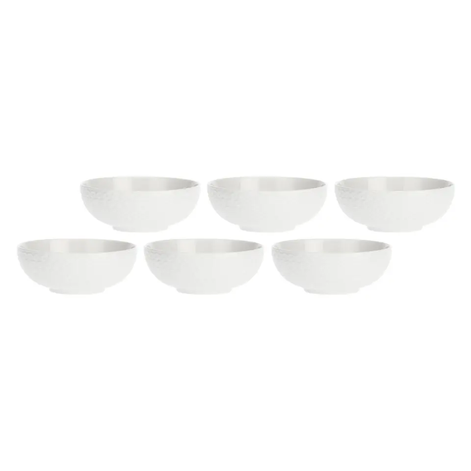 ⁨Set of 6 Momenti Fruit Bowls - White, 12 cm⁩ at Wasserman.eu