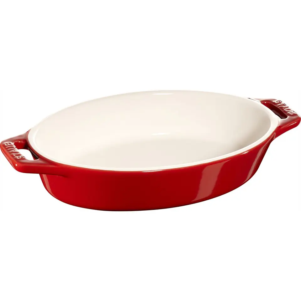 ⁨Owalny półmisek ceramiczny Staub - 400 ml, Czerwony⁩ w sklepie Wasserman.eu