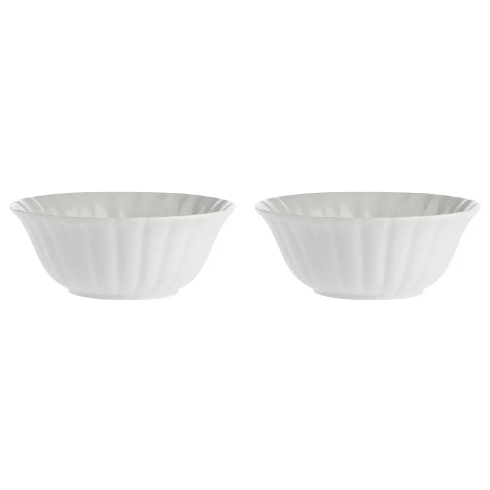 ⁨Set of 2 Ducale Salad Bowls - White, 23 cm⁩ at Wasserman.eu