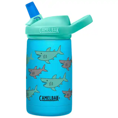 ⁨Butelka termiczna dla dzieci CamelBak eddy+ Kids SST Vacuum Insulated 350ml, School of Sharks⁩ w sklepie Wasserman.eu