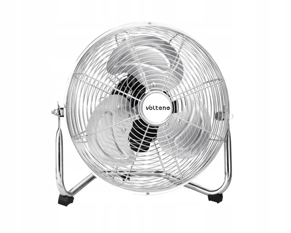 ⁨VOLTENO FLOOR CIRCULATOR FAN CHROME 80W / 40 cm⁩ at Wasserman.eu