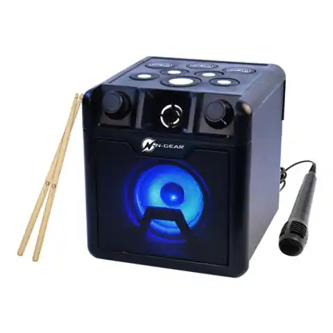 ⁨N-Gear | Portable Bluetooth Cube Drum Speaker | The Drum Block 420 | 50 W | Bluetooth | Black | Wireless connection⁩ at Wasserman.eu