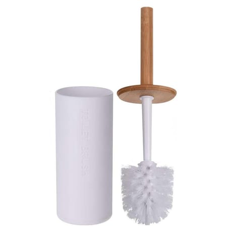 ⁨Toilet brush white wooden⁩ at Wasserman.eu