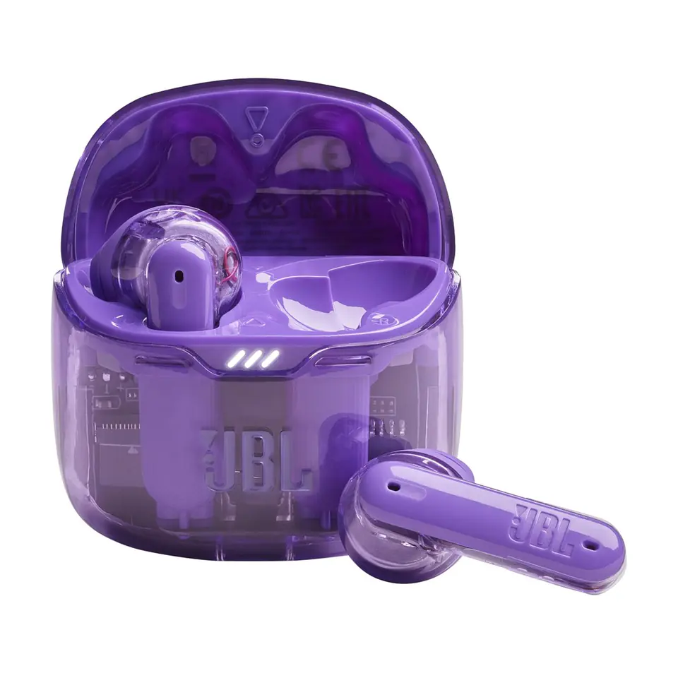 ⁨JBL Tune Flex Ghost Edition Headset True Wireless Stereo (TWS) In-ear Calls/Music Bluetooth Purple, Translucent⁩ at Wasserman.eu