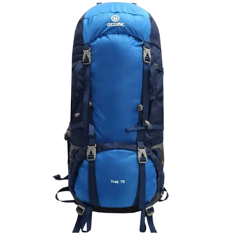 ⁨Plecak turystyczny Acome Trek 70L niebieski⁩ w sklepie Wasserman.eu