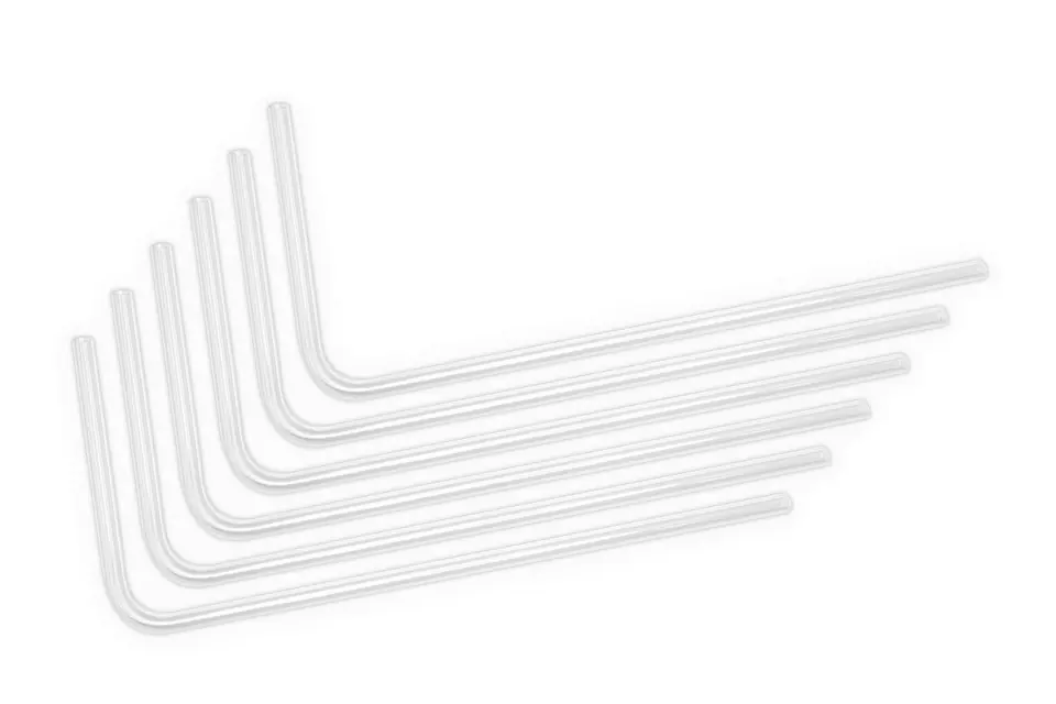 ⁨EK Water Blocks EK-Loop Hard Tube 16/12mm acrylic, bent 90 degrees - 80cm, 6 pieces⁩ at Wasserman.eu