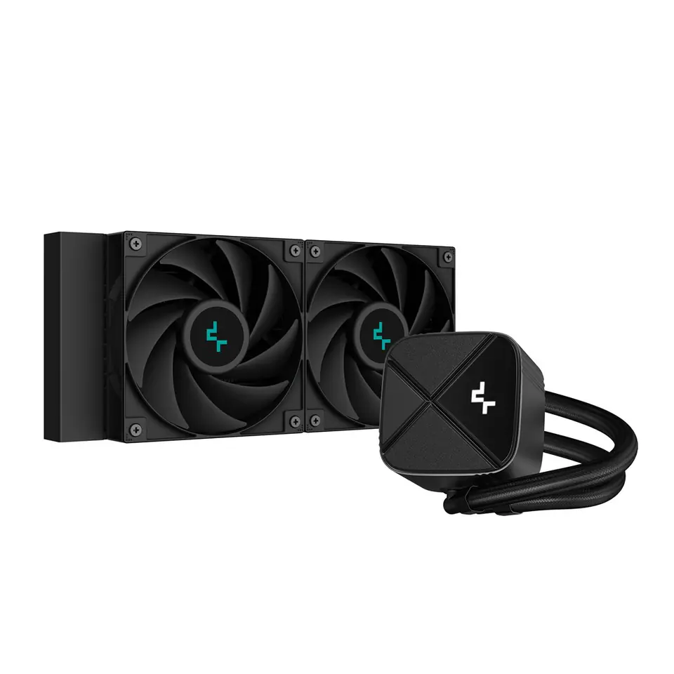 ⁨DeepCool LS520S Zero Dark water cooling (R-LS520-BKNNMM-G-1)⁩ at Wasserman.eu