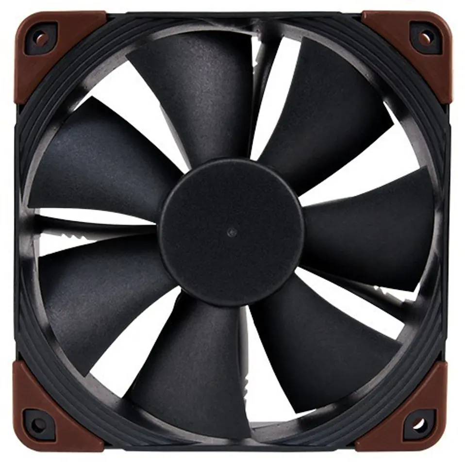 ⁨Noctua NF-F12 IndustrialIPPC-2000 Computer case Fan 12 cm Black, Brown⁩ at Wasserman.eu