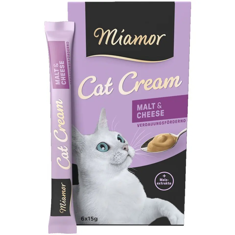 ⁨MIAMOR Cat Confect - Malt Cream +Kase 6x15g⁩ w sklepie Wasserman.eu