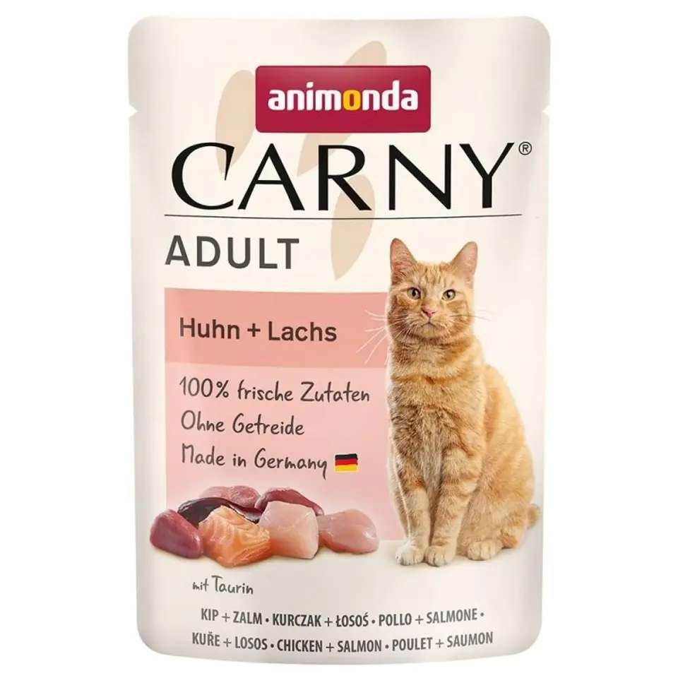 ⁨ANIMONDA Carny Adult Chicken and salmon - wet cat food - 85g⁩ at Wasserman.eu