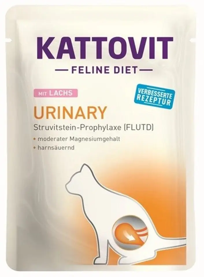 ⁨KATTOVIT Feline Diet Urinary Salmon - wet cat food - 85g⁩ at Wasserman.eu
