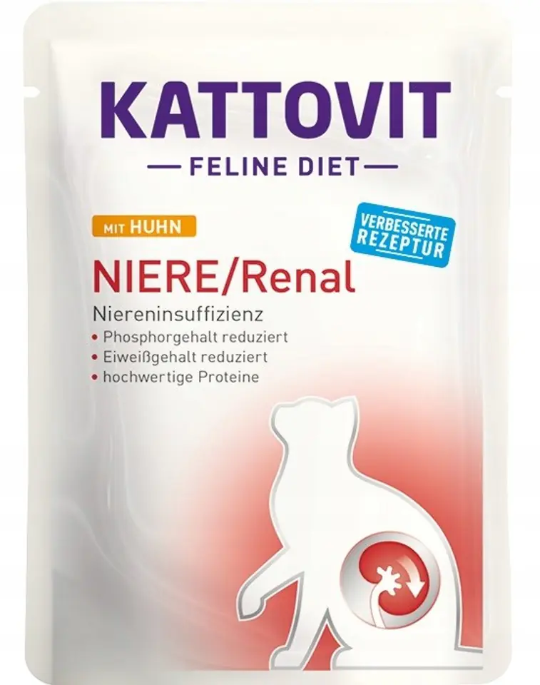 ⁨KATTOVIT Feline Diet Niere/Renal Chicken - wet cat food - 85g⁩ at Wasserman.eu