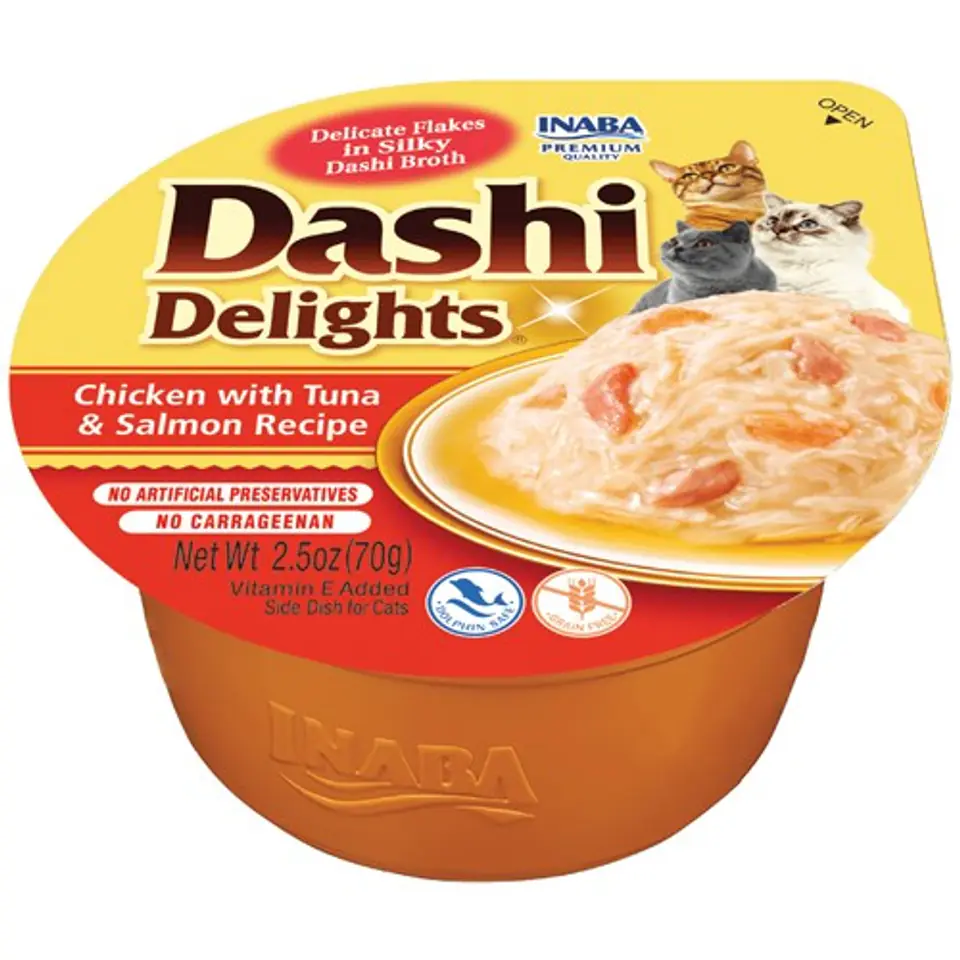 ⁨INABA DASHI DELIGHTS Kurczak Tuńczyk&Łosoś 70g bulion dla kota⁩ w sklepie Wasserman.eu