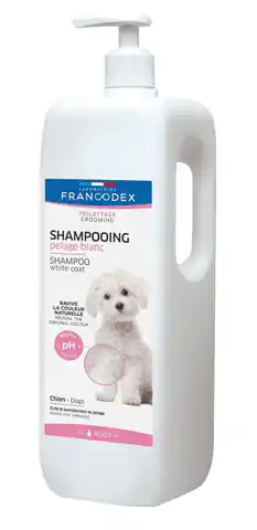 ⁨FRANCODEX White coat - shampoo for dogs - 1l⁩ at Wasserman.eu