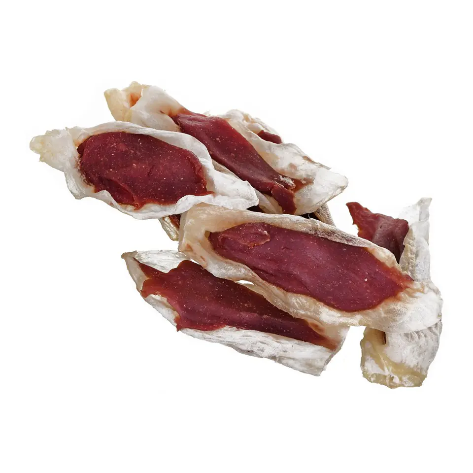 ⁨PETITTO Rabbit ear stuffed with duck - dog treat - 500 g⁩ at Wasserman.eu