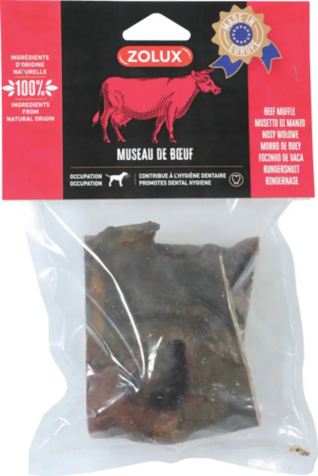 ⁨ZOLUX Przysmak naturalny dla psa Nosek wołowy 200 g⁩ w sklepie Wasserman.eu