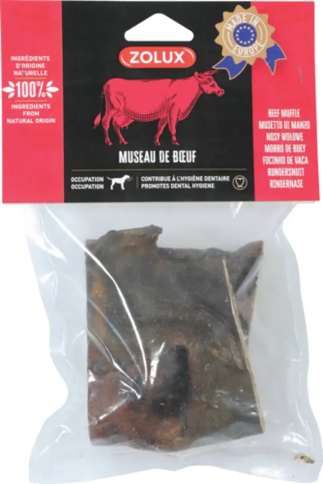 ⁨ZOLUX Beef Nose Dog Treat - 200g⁩ at Wasserman.eu