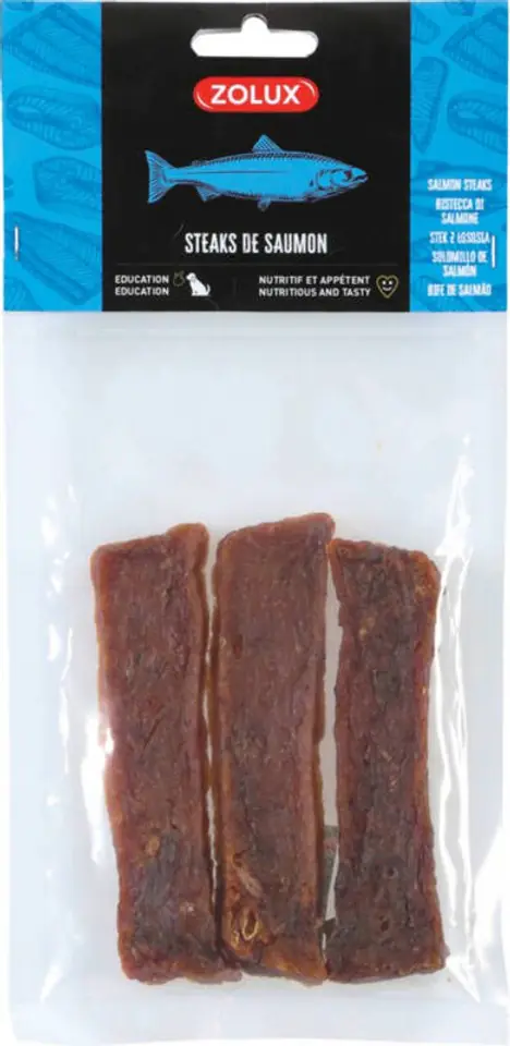 ⁨ZOLUX Salmon fillet - dog treat - 60g⁩ at Wasserman.eu