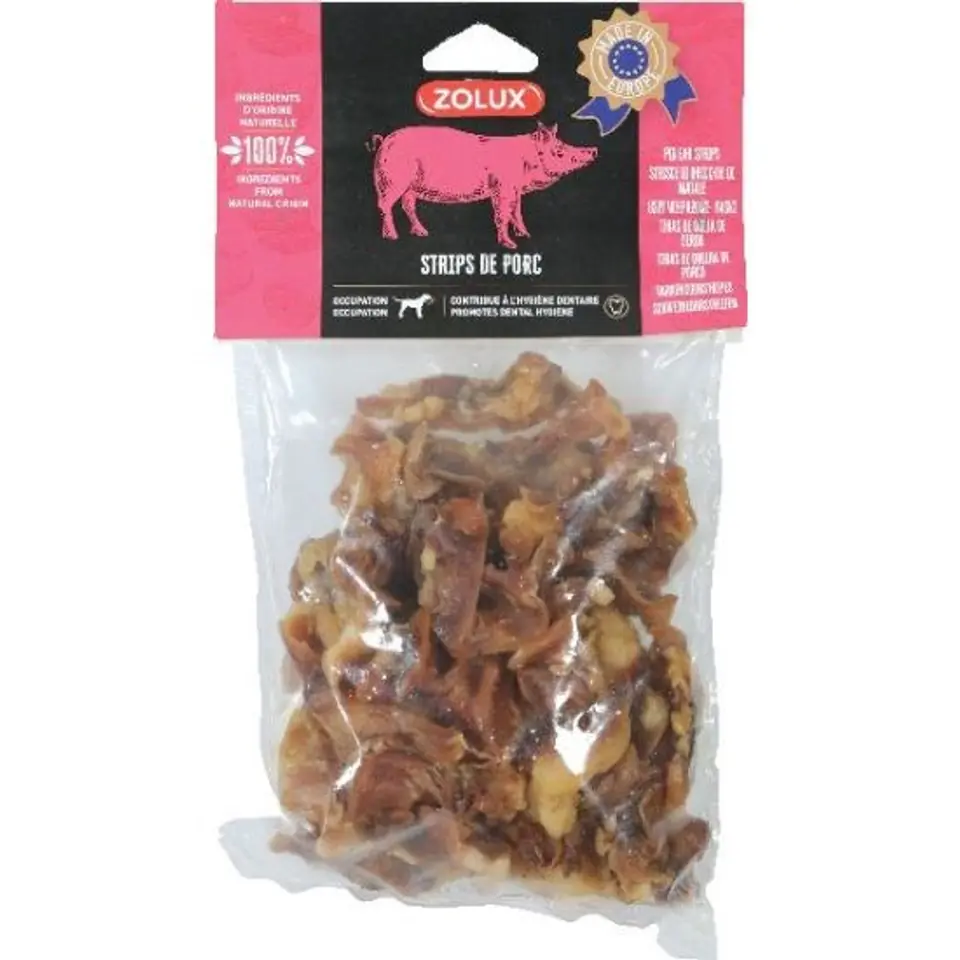 ⁨ZOLUX Pork Strips - Dog Treat - 500g⁩ at Wasserman.eu