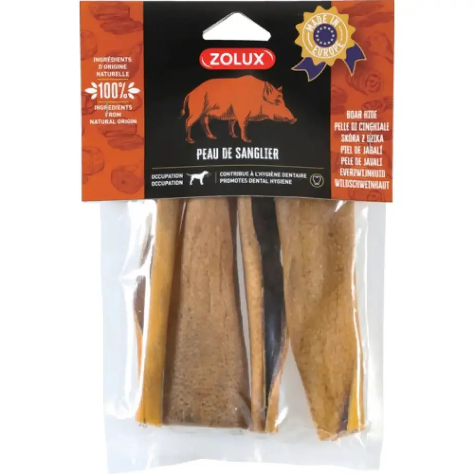 ⁨ZOLUX Boar skin - Dog treat - 100g⁩ at Wasserman.eu