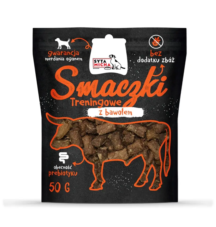 ⁨SYTA MICHA Training treats with buffalo - dog treat - 50g⁩ at Wasserman.eu