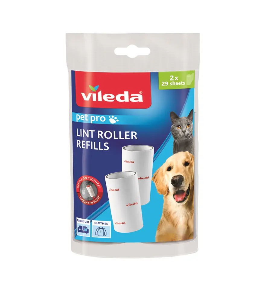 ⁨Vileda Pet Pro Wkłady do usuwania sierści, włosów i drobinek brudu⁩ w sklepie Wasserman.eu