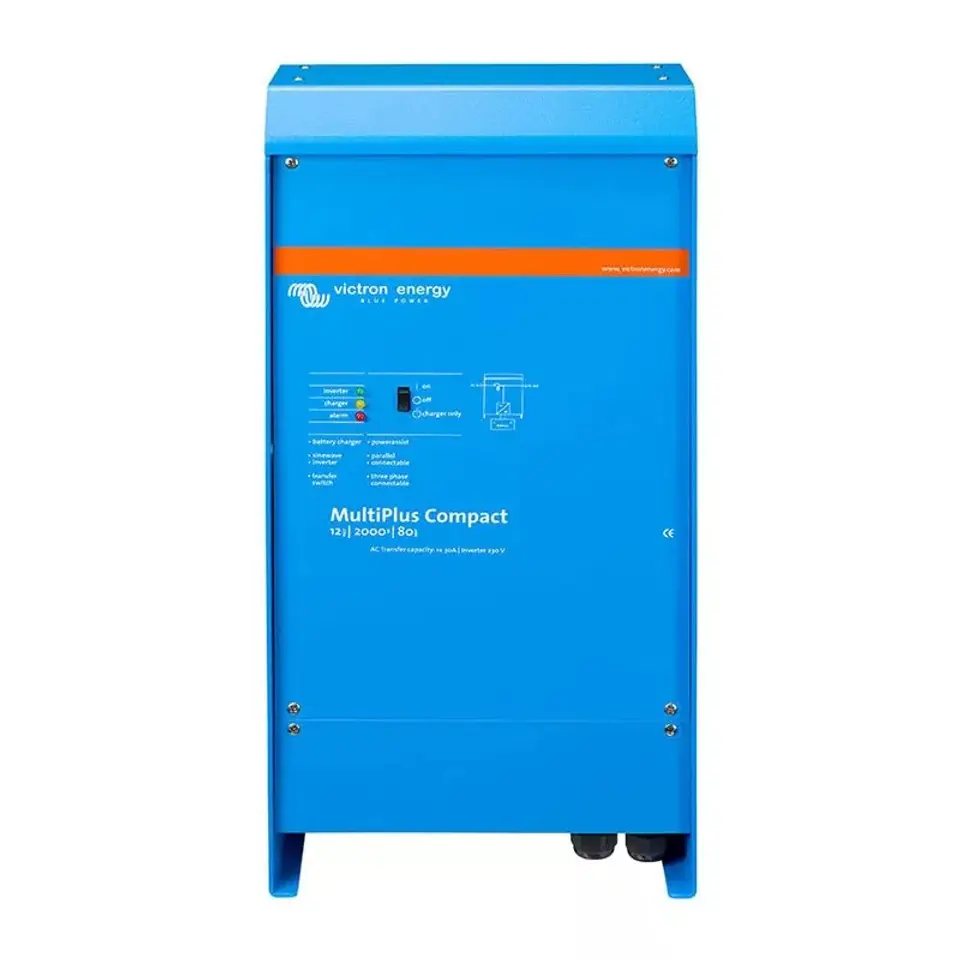 ⁨Inverter VICTRON ENERGY MultiPlus Compact 12/2000/80-30 230V VE.Bus (CMP122200000)⁩ at Wasserman.eu