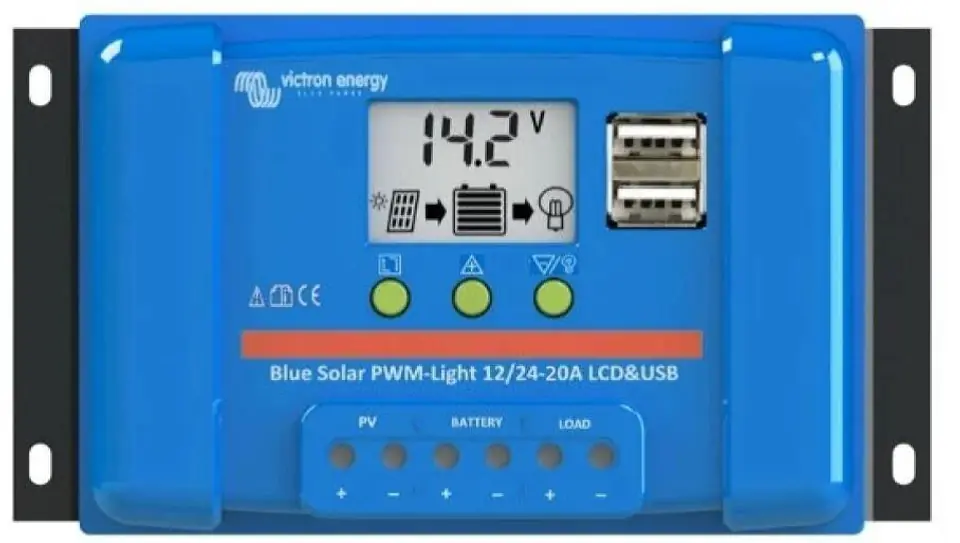 ⁨Victron Energy PWM-LCD&USB 12/24V-20A⁩ at Wasserman.eu