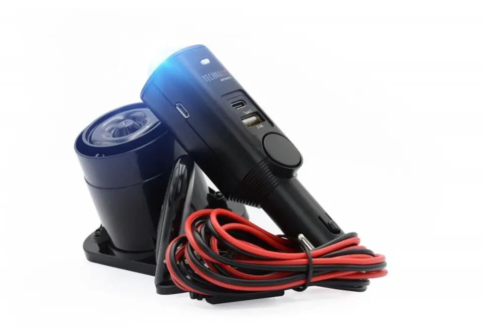 ⁨Technaxx Car Alarm up to 10m, Remote Control, USB (Black)⁩ at Wasserman.eu