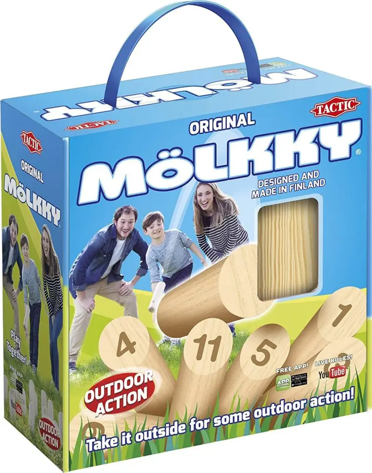 ⁨OUTDOOR GAME TACTIC MÖLKKY GO! 54903 IN A CARDBOARD BOX 6+⁩ at Wasserman.eu