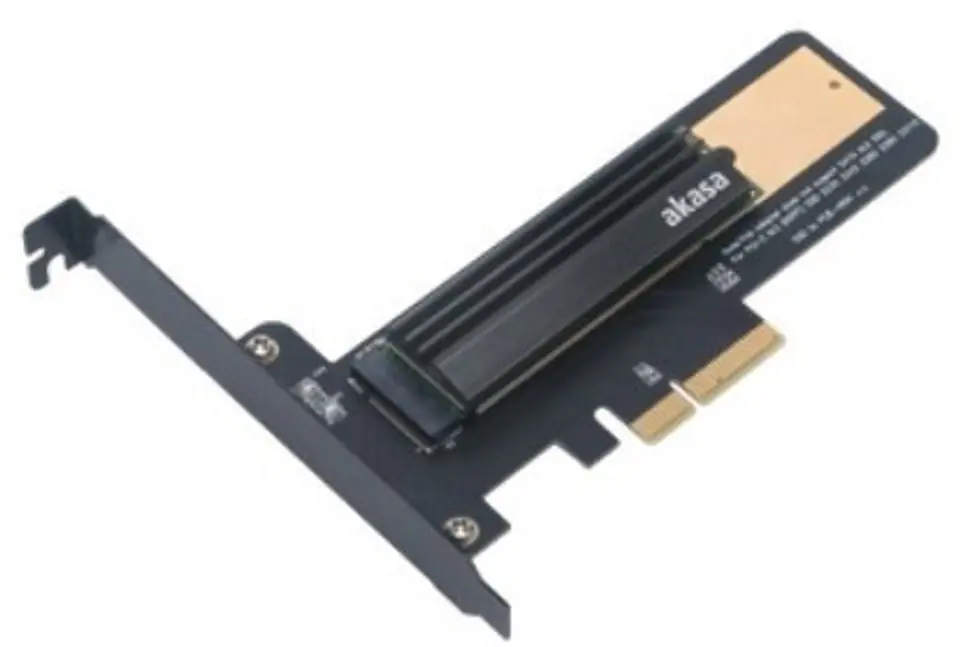 ⁨Akasa M.2 X4 PCI-E 3.0 Adapter Card - Czarna PCB⁩ w sklepie Wasserman.eu