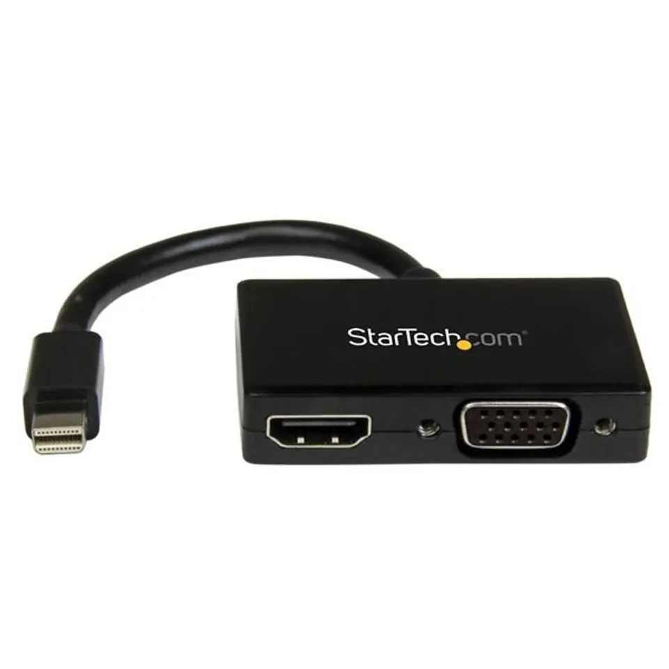 ⁨StarTech.com Travel A/V Adapter: 2-in-1 Mini DisplayPort to HDMI or VGA Converter⁩ at Wasserman.eu