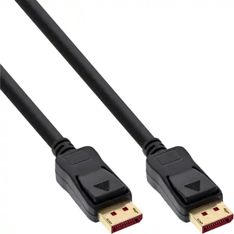 ⁨InLine 8K (UHD-2) DisplayPort Cable, black - 3m⁩ at Wasserman.eu