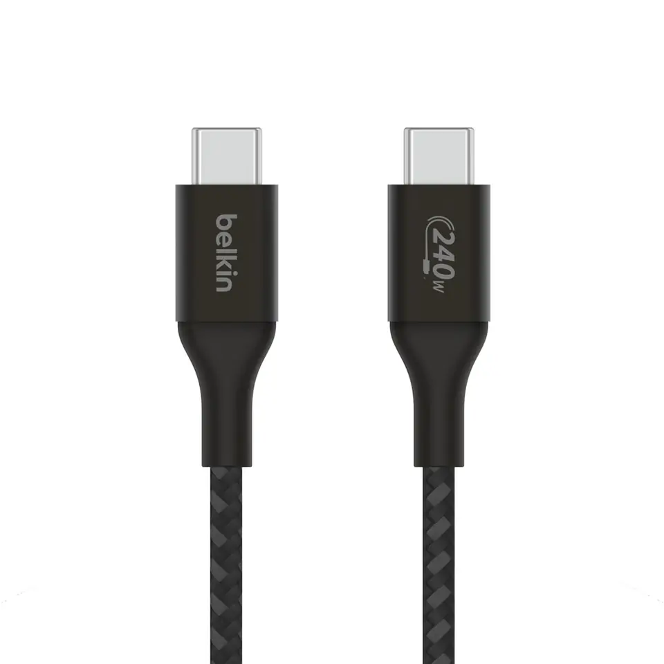 ⁨240W BRAIDED C-C CABLE 2M BLK/⁩ w sklepie Wasserman.eu