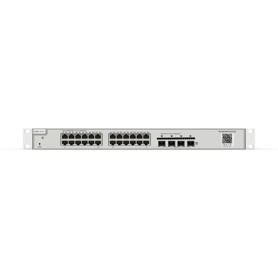 ⁨Ruijie Networks RG-NBS3200-24GT4XS network switch Managed L2 Gigabit Ethernet (10/100/1000) Grey⁩ at Wasserman.eu