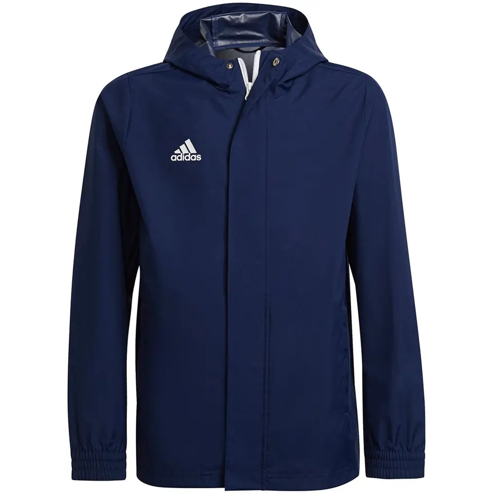 ⁨Kurtka dla dzieci adidas Entrada 22 All-Weather granatowa IK4012⁩ w sklepie Wasserman.eu