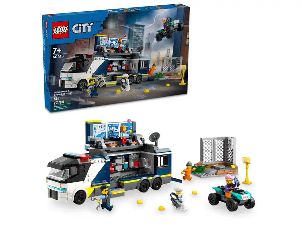 ⁨LEGO CITY 60418 POLICE MOBILE CRIME LAB TRUCK⁩ at Wasserman.eu