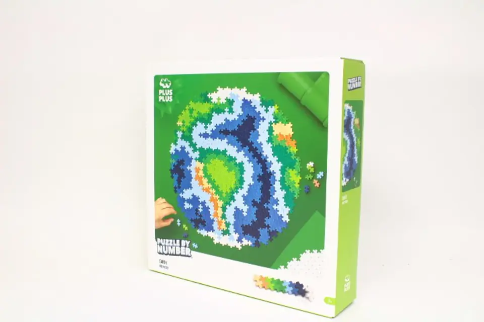 ⁨Plus-Plus Earth Puzzle klocki 800 szt. Glob⁩ w sklepie Wasserman.eu