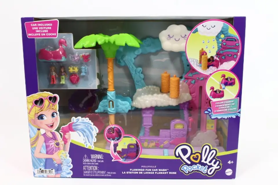 ⁨Polly Pocket Flamingowa myjnia Zestaw HHJ05⁩ w sklepie Wasserman.eu