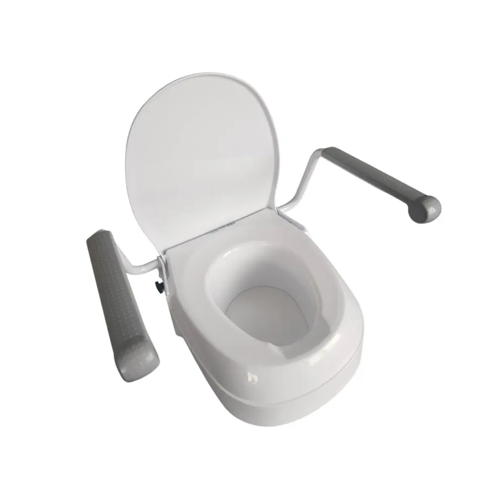 ⁨Raising toilet seat with handrails⁩ at Wasserman.eu