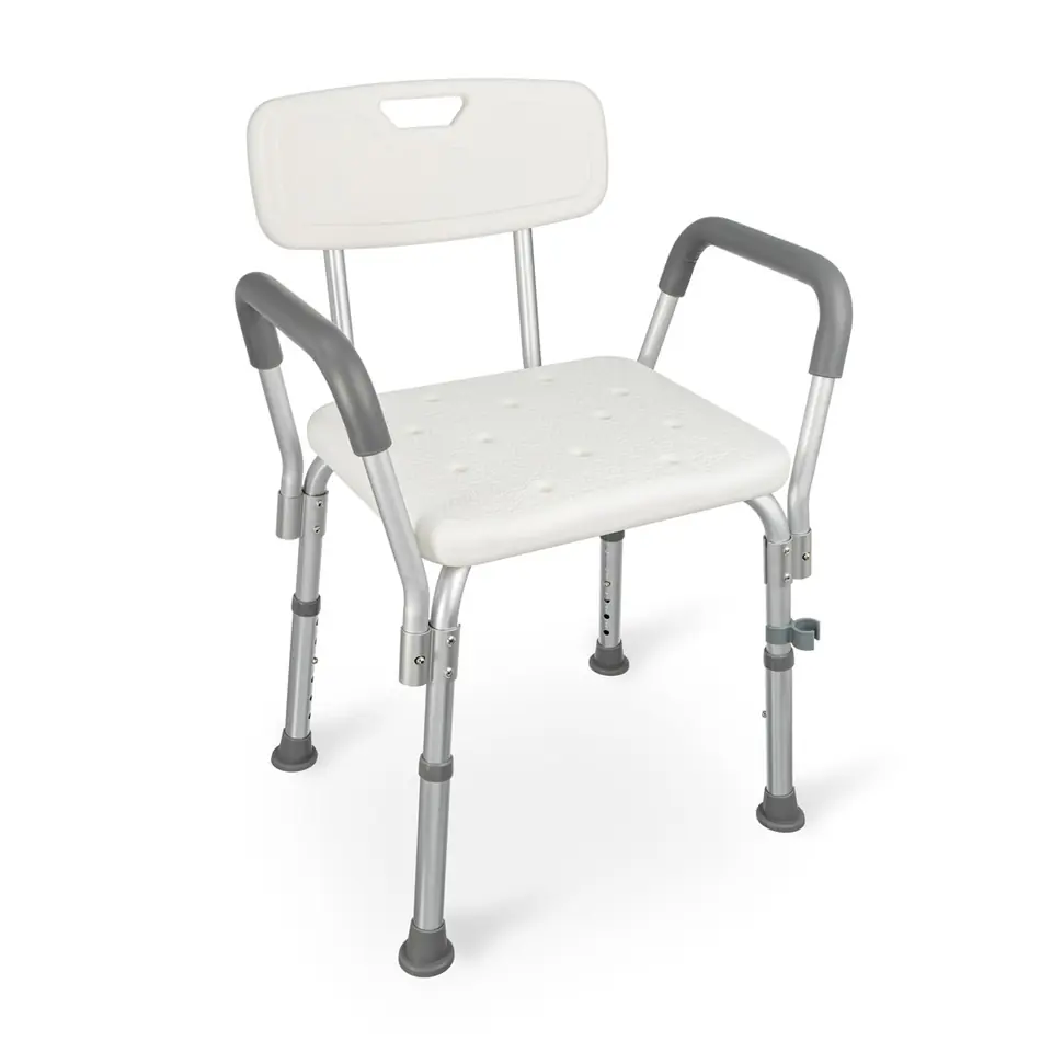 ⁨Shower stool with backrest and handles⁩ at Wasserman.eu