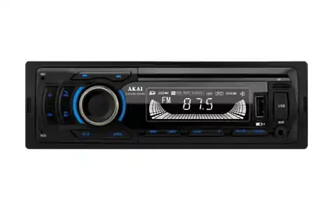 ⁨Akai CA016A-9008U car media receiver Black 100 W Bluetooth⁩ at Wasserman.eu