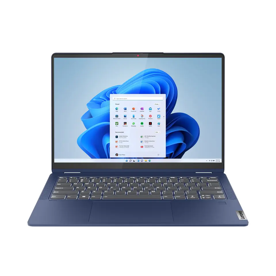 ⁨Lenovo IdeaPad Flex 5 14ABR8 AMD Ryzen™ 7 7730U Hybrid (2-in-1) 35.6 cm (14") Touchscreen WUXGA 16 GB LPDDR4x-SDRAM 512 GB SSD Wi-Fi 6 (802.11ax) Windows 11 Home Blue REPACK New Repack/Repacked⁩ at Wasserman.eu