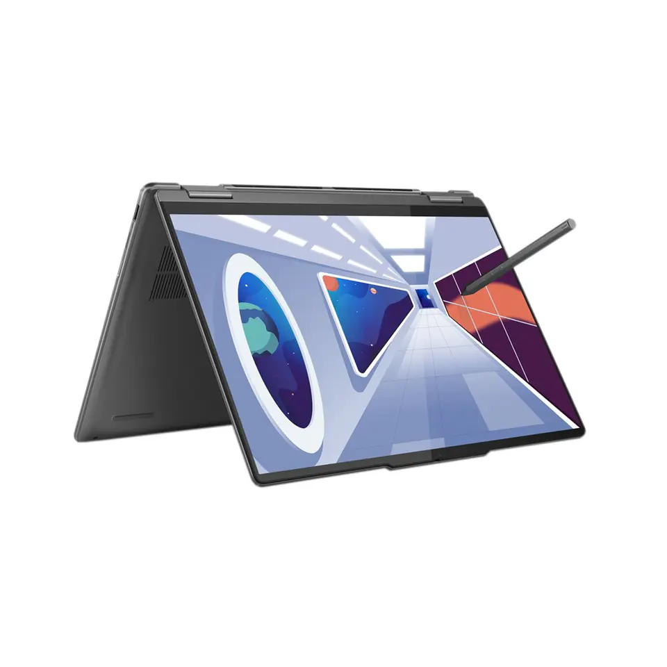 ⁨Lenovo Yoga 7 14ARP8 Ryzen 5 7535U 14" WUXGA OLED 400nits Glossy 60Hz 16GB LPDDR5-6400 SSD512 Radeon 660M Graphics Win11 Storm Grey⁩ w sklepie Wasserman.eu