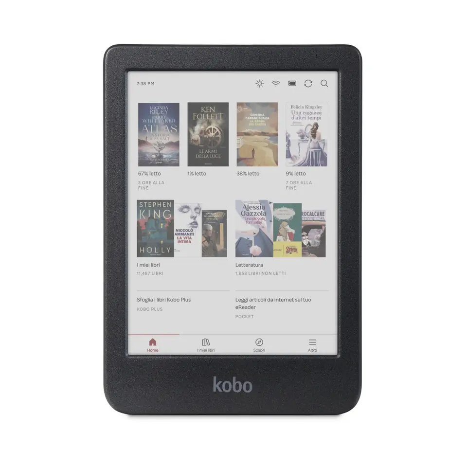 ⁨Rakuten Kobo Clara Colour e-book reader Touchscreen 16 GB Wi-Fi Black⁩ at Wasserman.eu