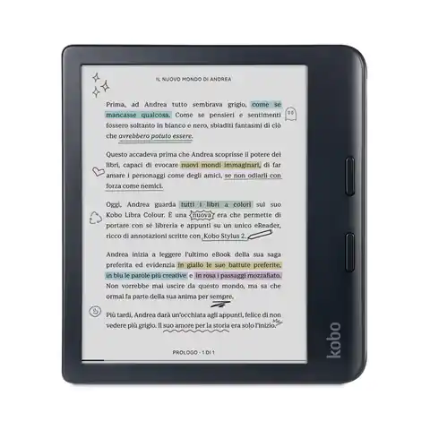 ⁨Ebook Kobo Libra Colour 7" E-Ink Kaleido 3 32GB WI-FI Black⁩ w sklepie Wasserman.eu